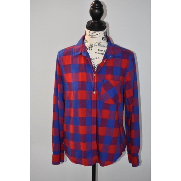 American Eagle Outfitters Tops - American Eagle Plaid Button Up Shirt Size Medium